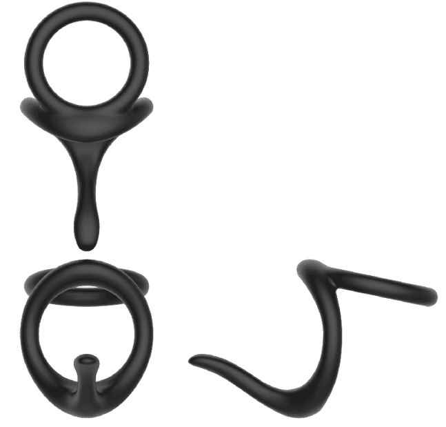 Non-Vibrating Cock Ring (Double Hole) AS253-2