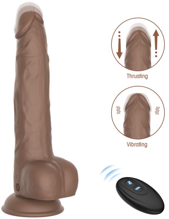 Thrusting Vibrating Realistic Toy AS312-1
